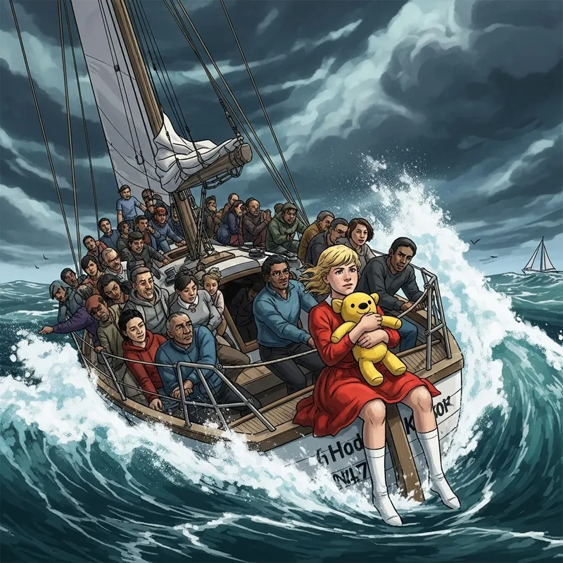 Diverse Sailboat Adventure in Rough Seas Diverse Sailboat Adventure in Rough Seas