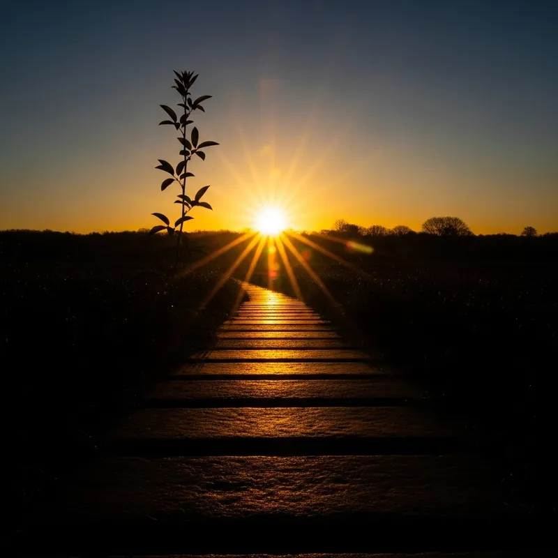 Optimistic Sunrise: Abstract Visualization