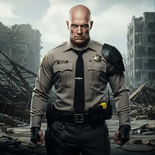 Resilient Sheriff in Post-Apocalyptic Environment