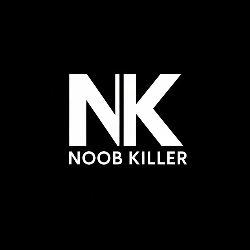 Noob Killer Game Logo - NK 2D Design