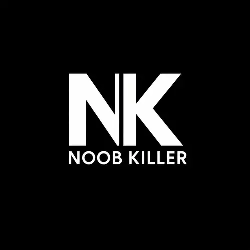 NK Noob Killer Game Logo - Minimalistic 2D Design