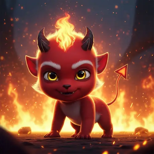 Adorable Baby Devil: Mischief and Charm