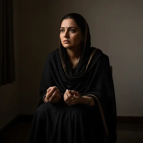 South Asian Woman in Mourning: Coping with Grief and Anxiety