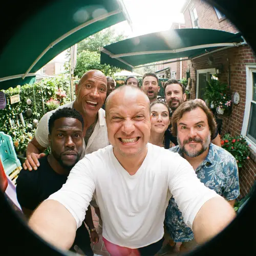 Fisheye 360-Degree Selfie with Celebrities