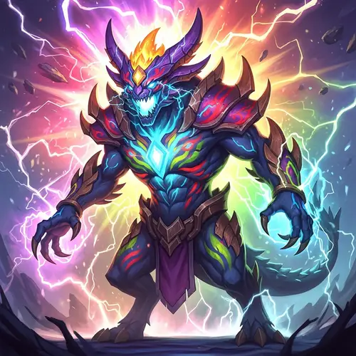 Electrifying Beast: Vibrant Colors & Energy Surge