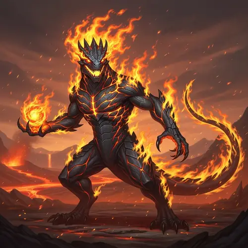 Flame Pokémon - Fiery Temperament and Controlled Flames