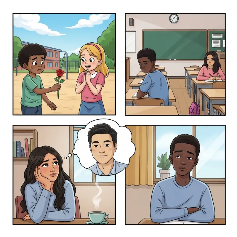 Funny Comics Depicting Crush Situations