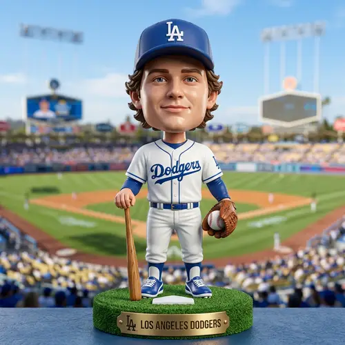 High-Detail Dodgers Baseball Bobblehead | Unique Toy Gift