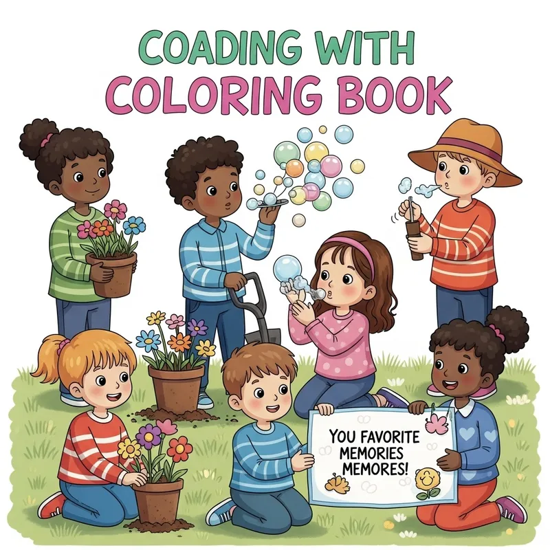 Vibrant Children's Coloring Book: Coping with Death & Memories