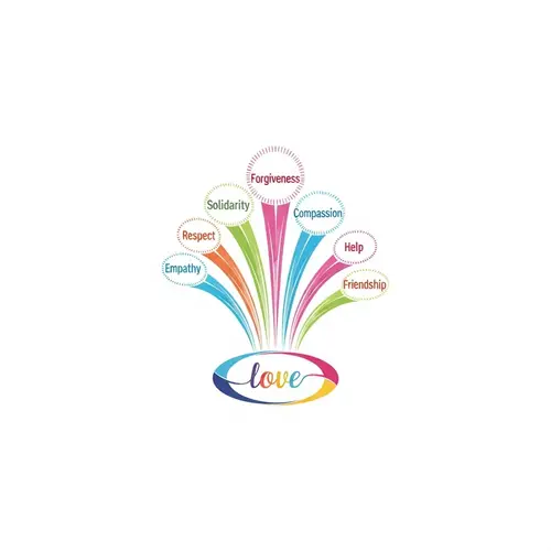 Pastel Love Logo Design with Meaningful Words