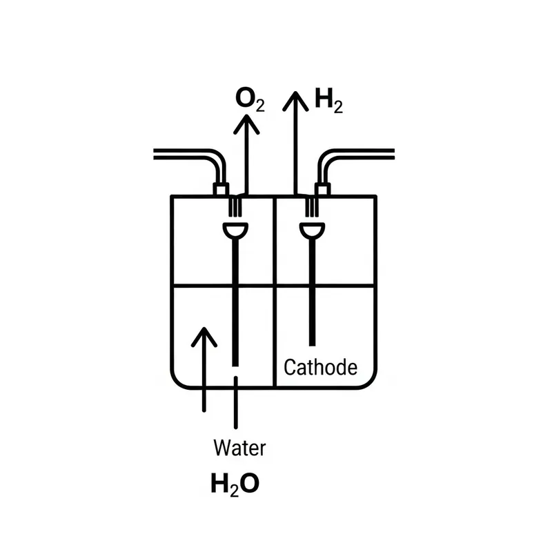 Electrolyzer Symbol Illustration