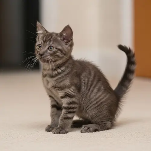 Exquisite Gradient Furred Cat with Emotive Eyes