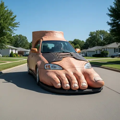 Unique Car Design: Foot-Shaped Car