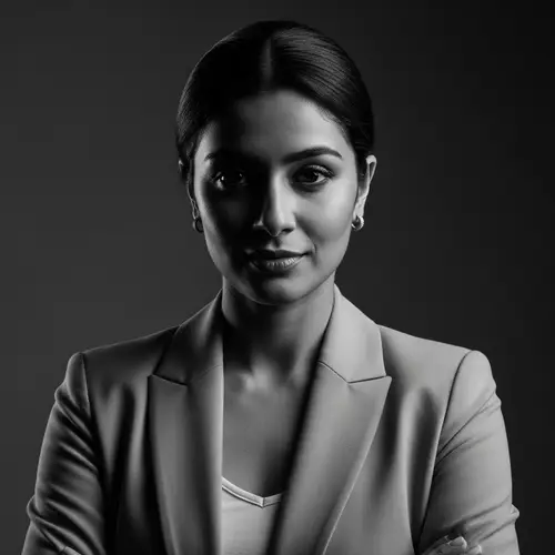 Confident South Asian Business Coach Portrait