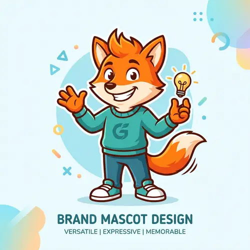 Cartoon Brand Mascot Design for Businesses