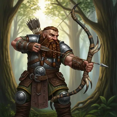 Dwarf with Composite Bow