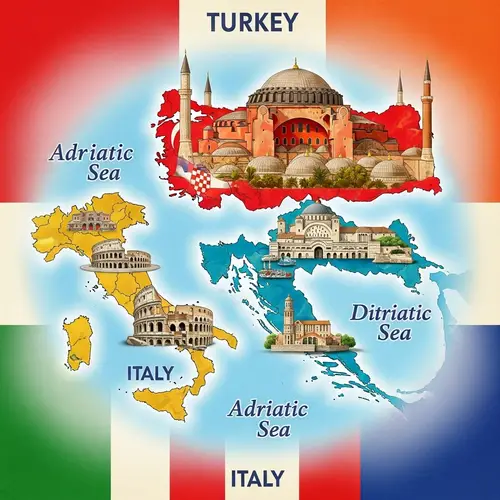 Discover Turkey, Croatia, Italy on Map | Cultural Highlights