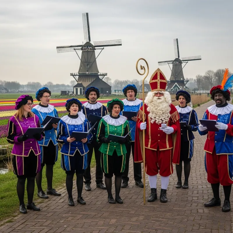 Futuristic Dutch Caroling with Sinterklaas & Petes in 22nd Century Netherlands