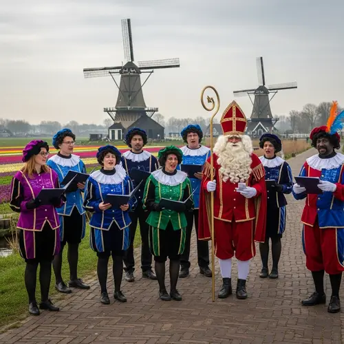 Futuristic Dutch Carolling with Sinterklaas & Petes