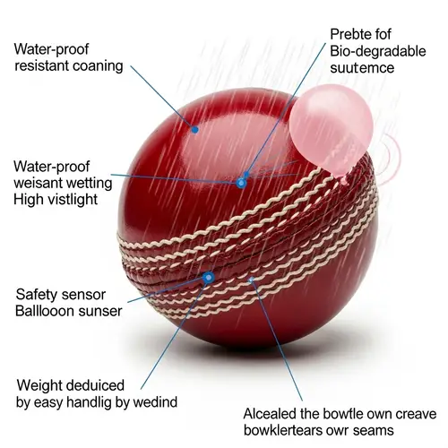 Revolutionary Eco-Friendly Cricket Ball with Safety Features