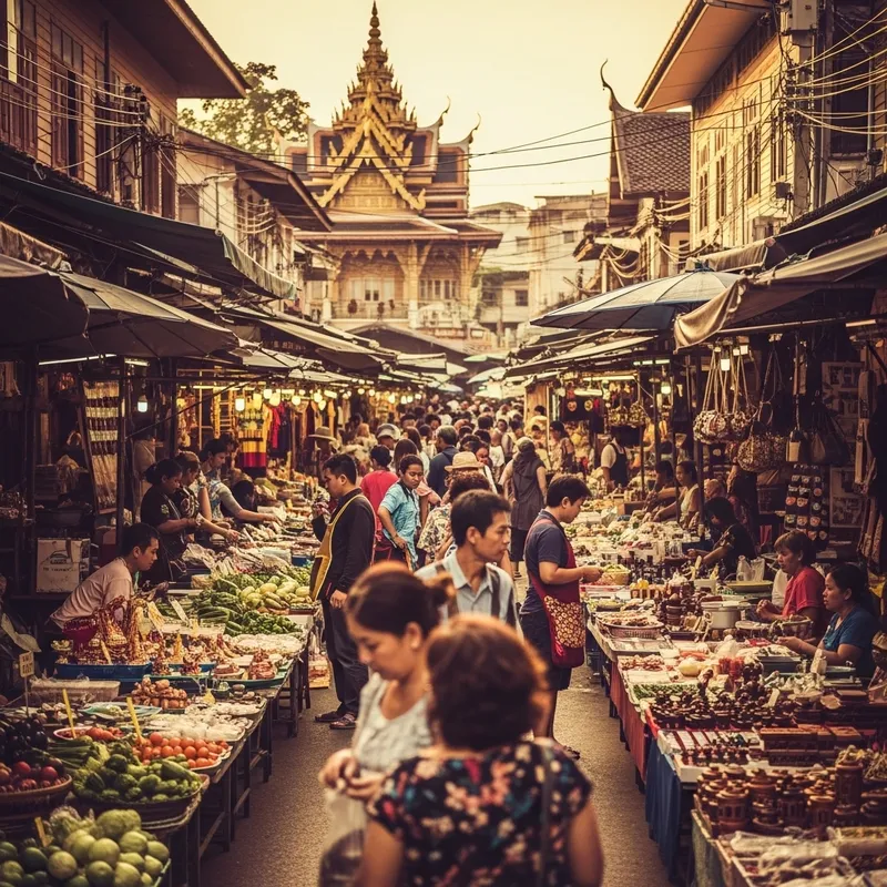 Authentic Thai Street Market: Capturing the Essence