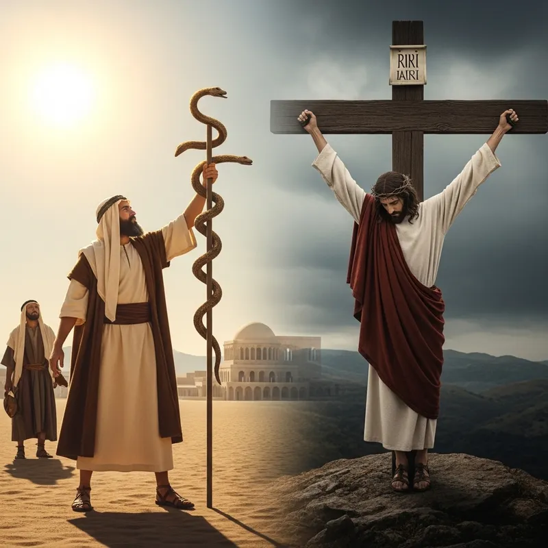 Moses to Jesus: Bronze Serpent to Cross Transformation
