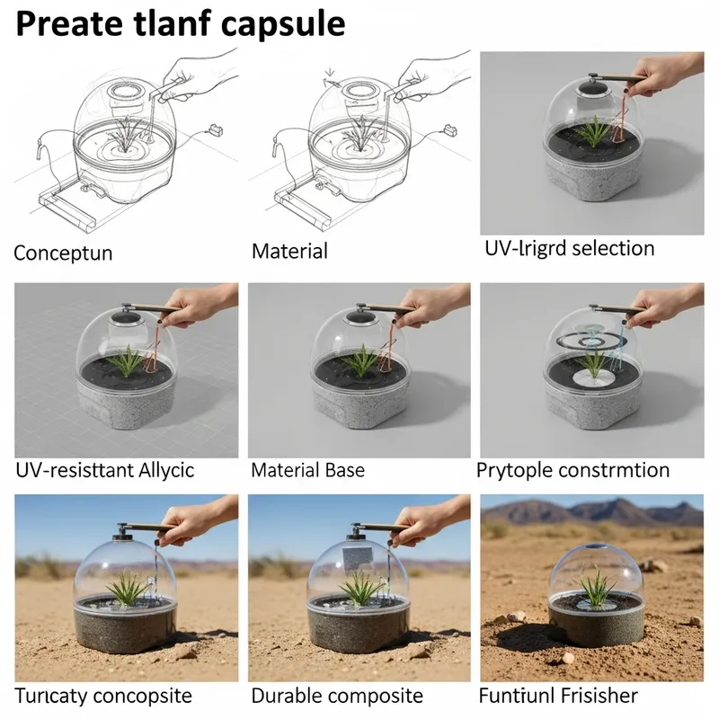 Small Plant Growth Capsule: Desert Cultivation Process