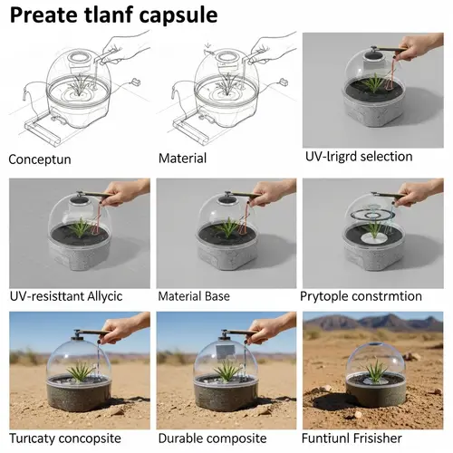 Desert Plant Growth Capsule: Water Conservation & Sunlight Protection