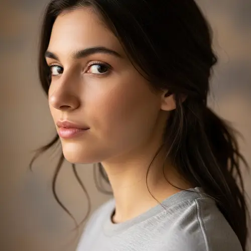 Profile Image of an Ordinary Girl | Neutral Pose with Subtle Light