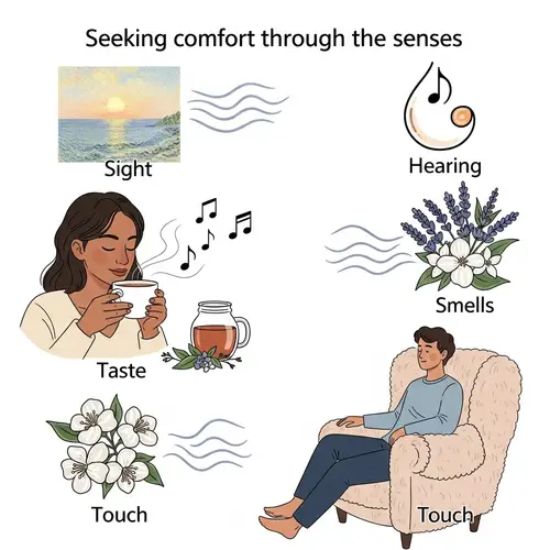 Experience Comfort Through the Five Senses | Serene Sunset, Calming Music, Herbal Tea & More