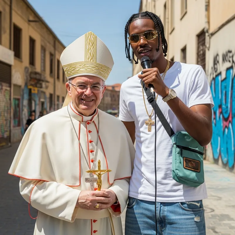 Pope John Paul II Graffiti Art: Unexpected Encounter