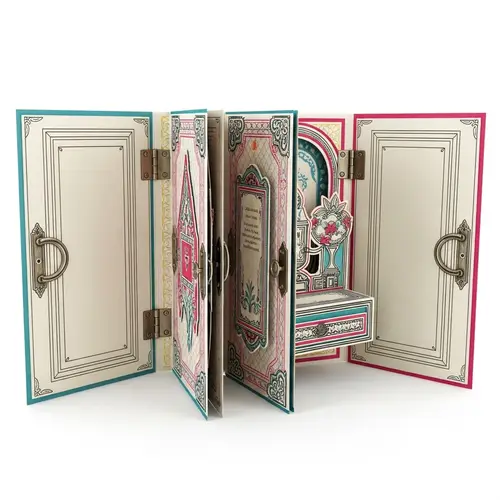 Intricately Designed Greeting Card with Pop-up Elements