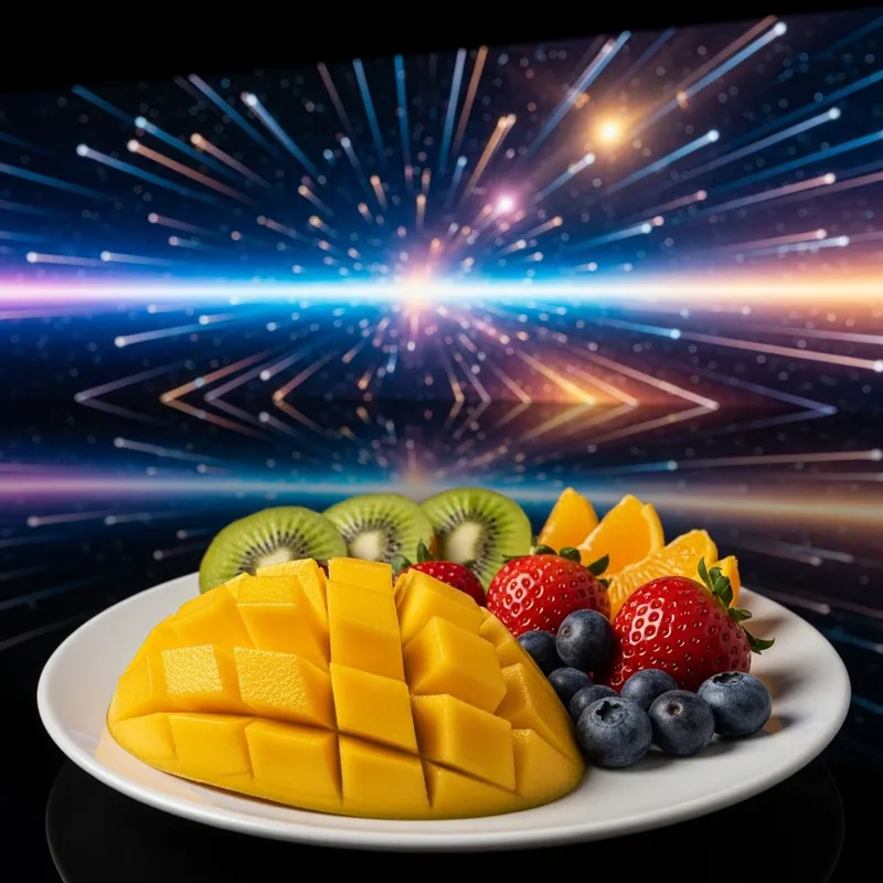 Professional Fruit Plate with Focused and Diverse Fruits