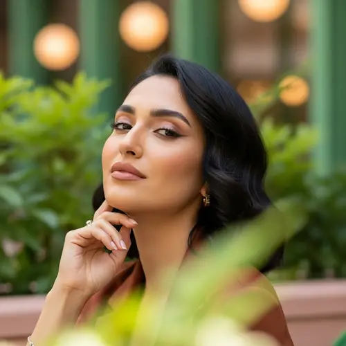 Modern Middle-Eastern Woman Portrait on Instagram