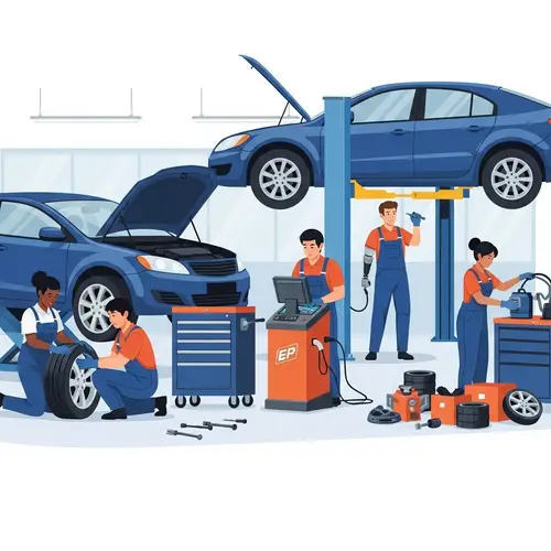 Diverse Automobile Maintenance Technicians | Car Service Center