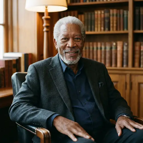 Stunning Portrait of a Morgan Freeman Lookalike