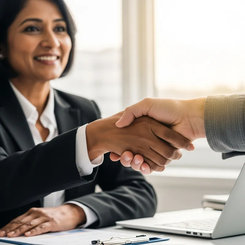 Diverse Handshake: Uniting Cultures in Business