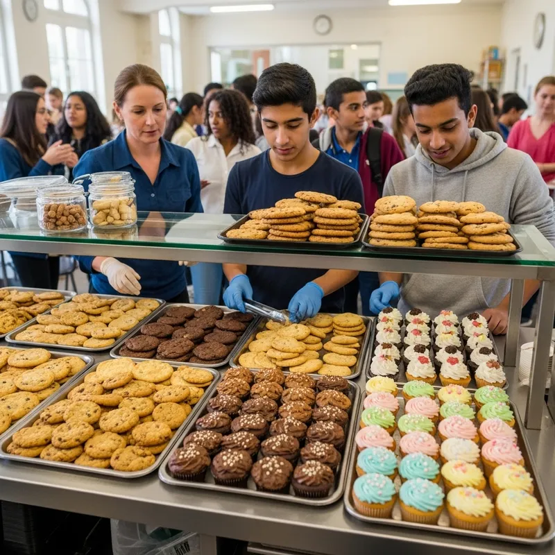 Delicious Cookies & Cupcakes at Lively School Canteen