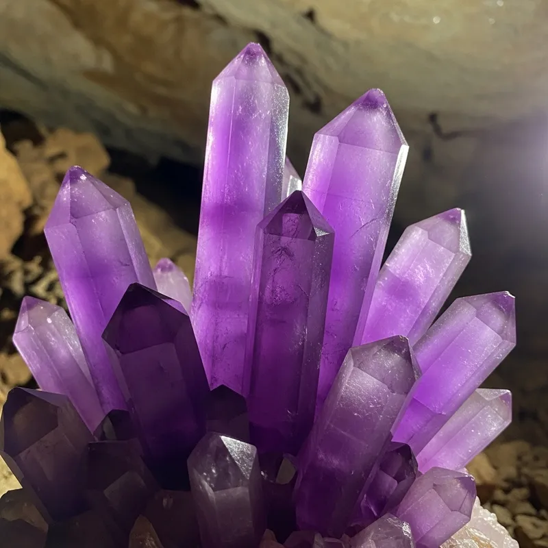 Elongated Purple Crystals - Stunning Collection Elongated Purple Crystals - Stunning Collection