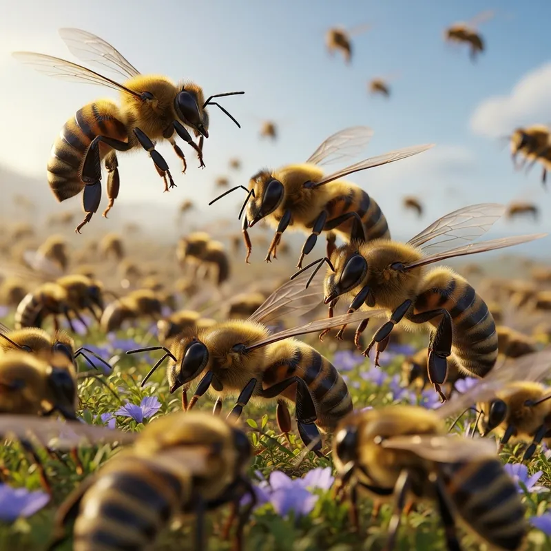 Bee Wars: Battle Amid Blossoms