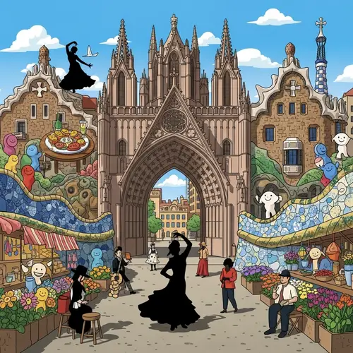 Intricate Visual Riddle: Weekend in Barcelona