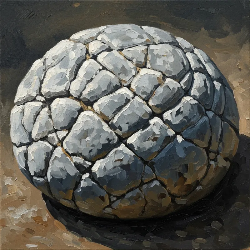 Grey Stone Painting - Realistic Nature Artwork