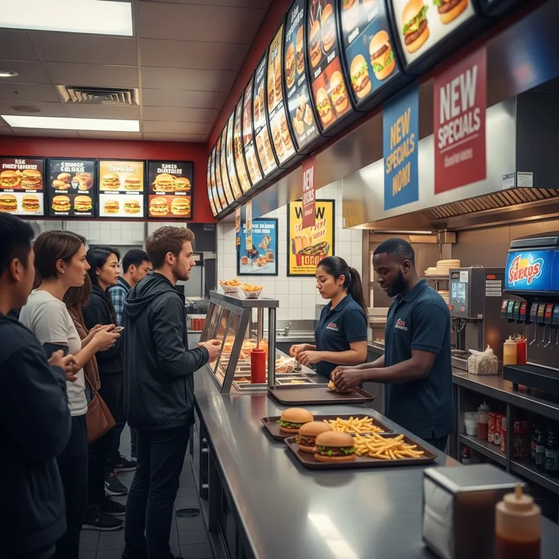 Realistic Fast Food Scene | Dynamic and Colorful Captured
