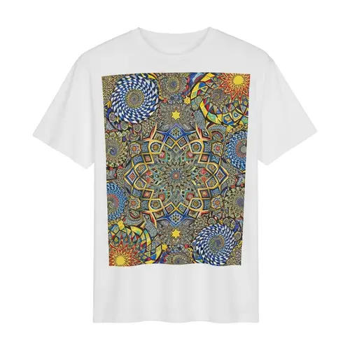 Artistic Geometric Print T-Shirt | Unique Casual Wear