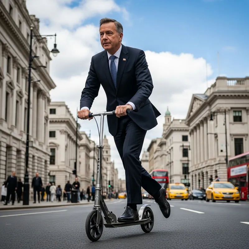 Narendra Modi Riding a Honda Activa Scooter