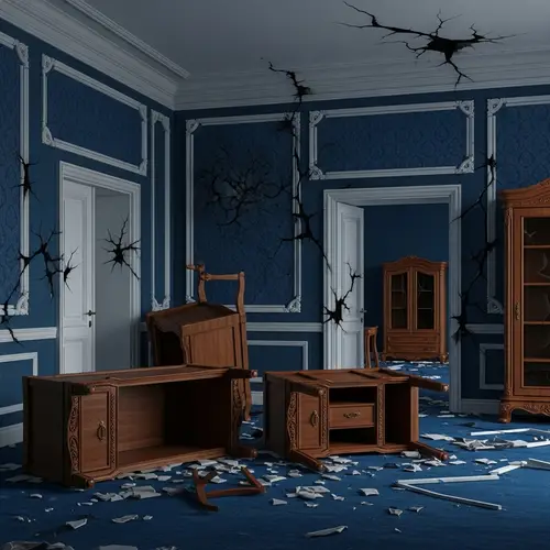 MasMavi Room: Aftermath of a Bomb Explosion