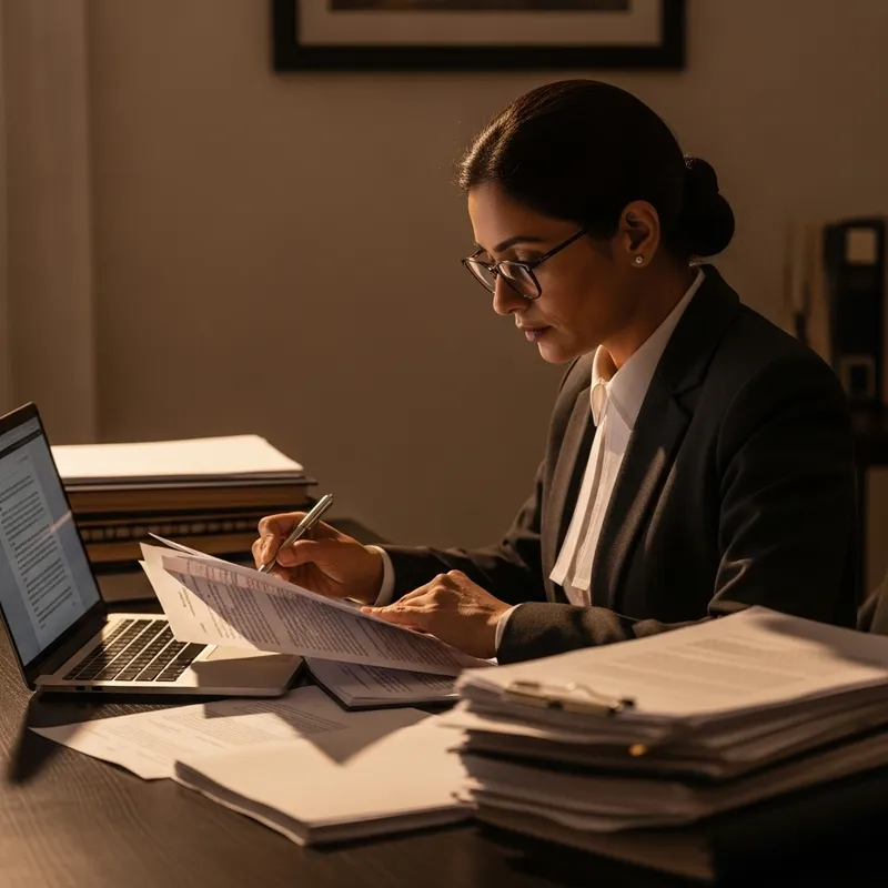 Dedicated Mid-Age Female Advocate at Work