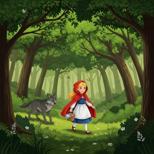 Enchanting Visuals of Little Red Riding Hood