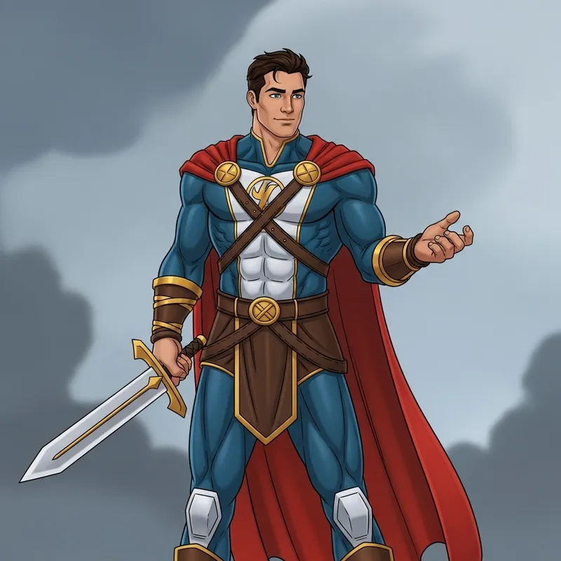 Brave Heroic Man - Strength, Courage, Kindness