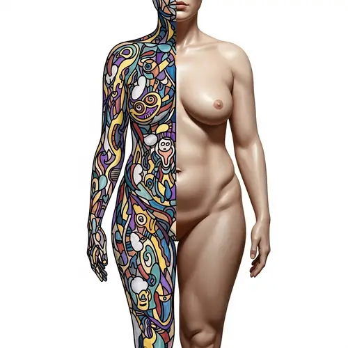 Artistic Representation of Human Figure and Abstract Emotions